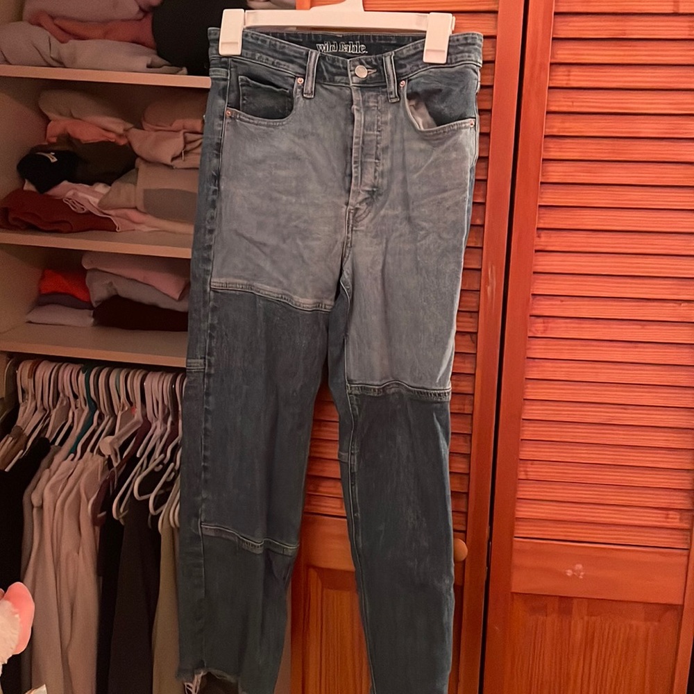 Wild Fabel color block jeans size small